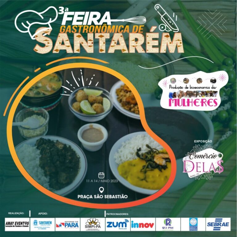 Santarém recebe feira gastronômica e de artesanato que busca valorizar a cultura local