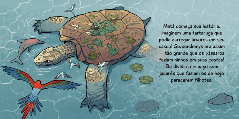Livro infantil propõe viagem pela Amazônia pré-histórica entre ciência e saberes indígenas