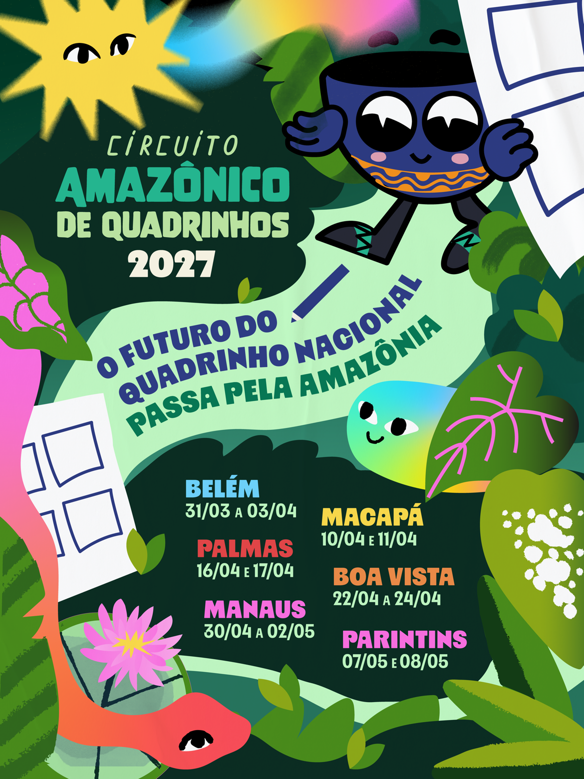 Circuito Amazônico de Quadrinhos terá início em Belém e abre inscrições para artistas